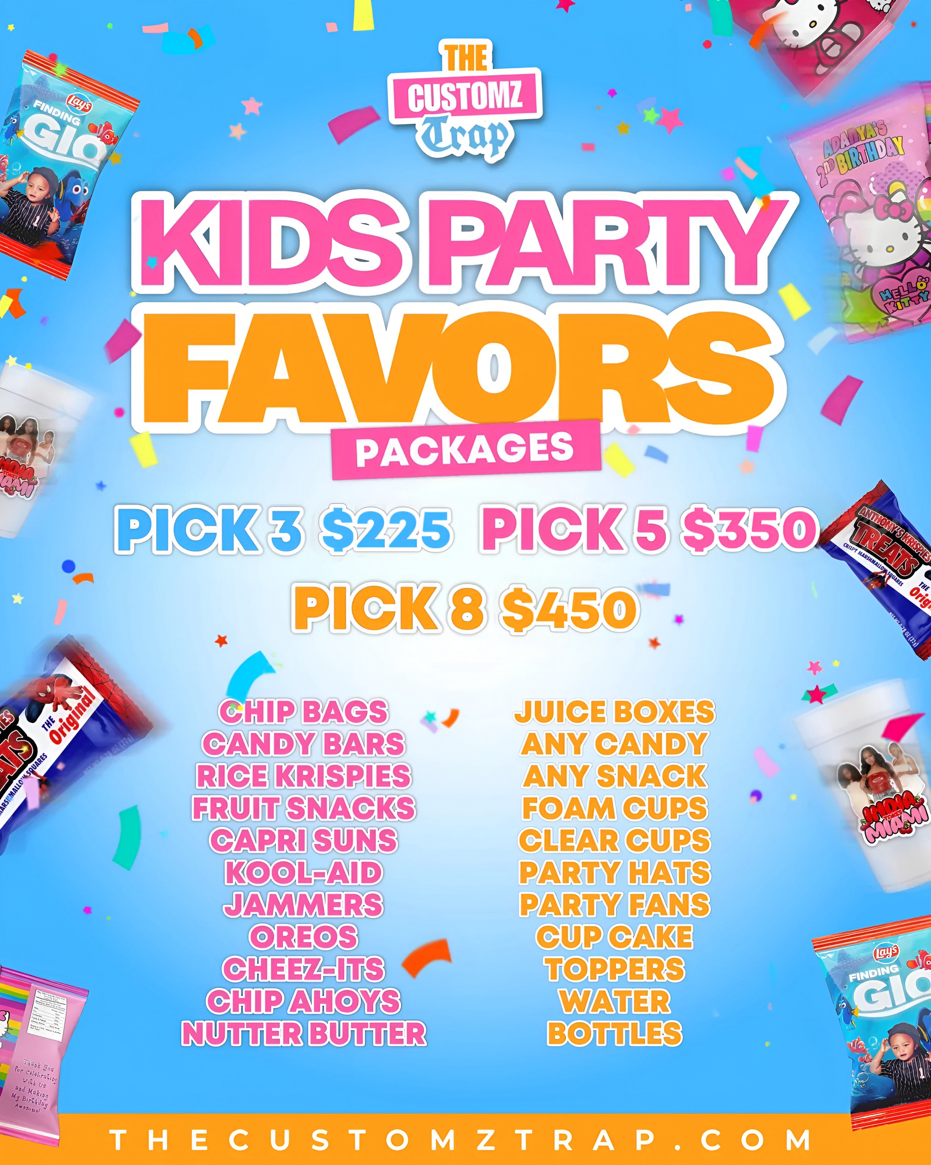 KIDS PARTY TREAT PACKAGE